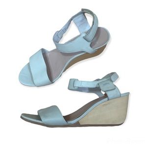 Camper Laura Leather Wedge Sandals